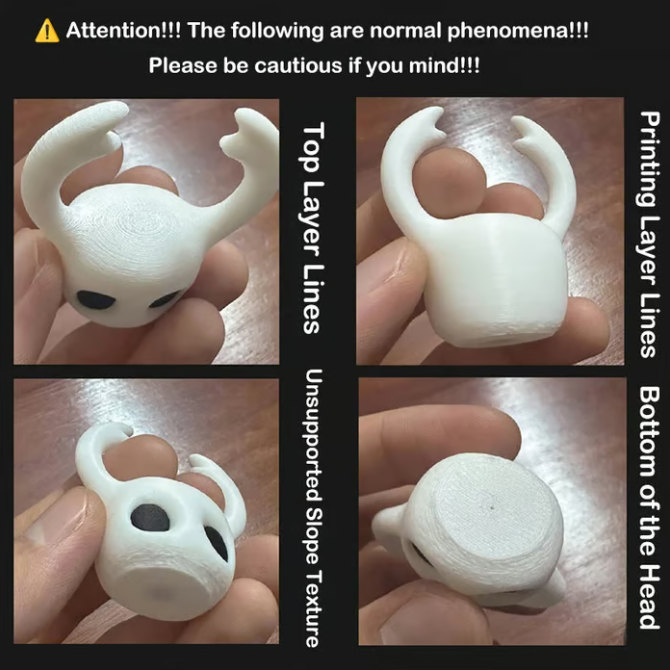 Μαγνήτης ψυγείου Hollow Knight 3D τυπωμένος